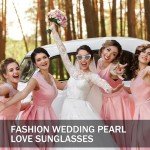 Bride To Be Pearl Shape Sunglasses for Bachelorette