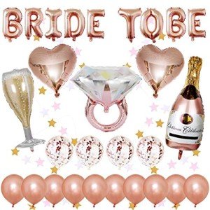 Rose Gold Bride to Be Balloon Decoration Set