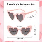 Heart Shaped Sunglasses & Hair Scrunchies Set