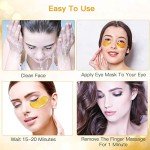 Jiasoval 24K Gold Under Eye Treatment Masks - 20 Pairs