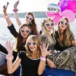 Heart Shaped Sunglasses & Hair Scrunchies Set