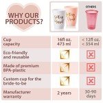 Colorful Bride Tribe 15-Piece Hen Party Cup Set