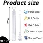 Mini Bubble Tubes - 50 Pack for Weddings & Parties