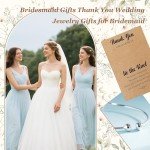 Bridesmaid Gift Love Knot Bangle Bracelets Set