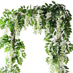White Wisteria Vine Garland for Wedding Decor