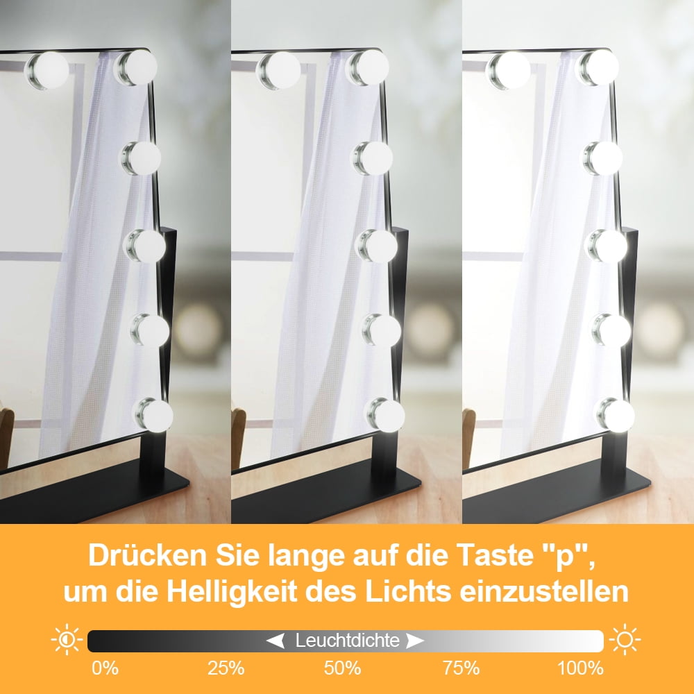 Depuley 18" LED Hollywood Vanity Makeup Mirror