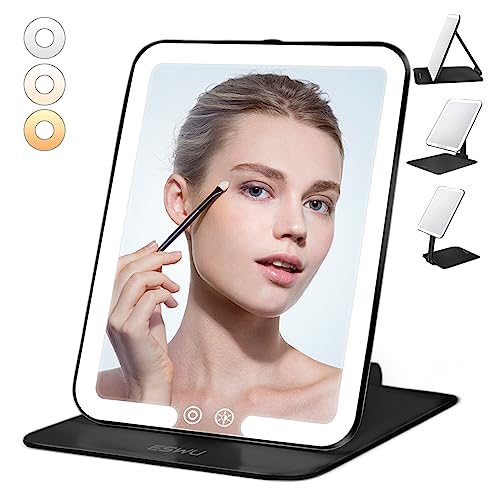 Portable LED Travel Makeup Mirror with Adjustable Stand