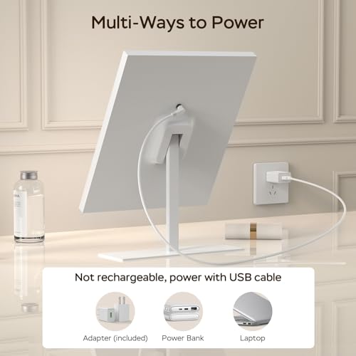 Lighted Vanity Mirror with Touch Control - 12in