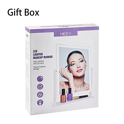 HIEEY Hollywood Lighted Makeup Mirror with 5X Magnification