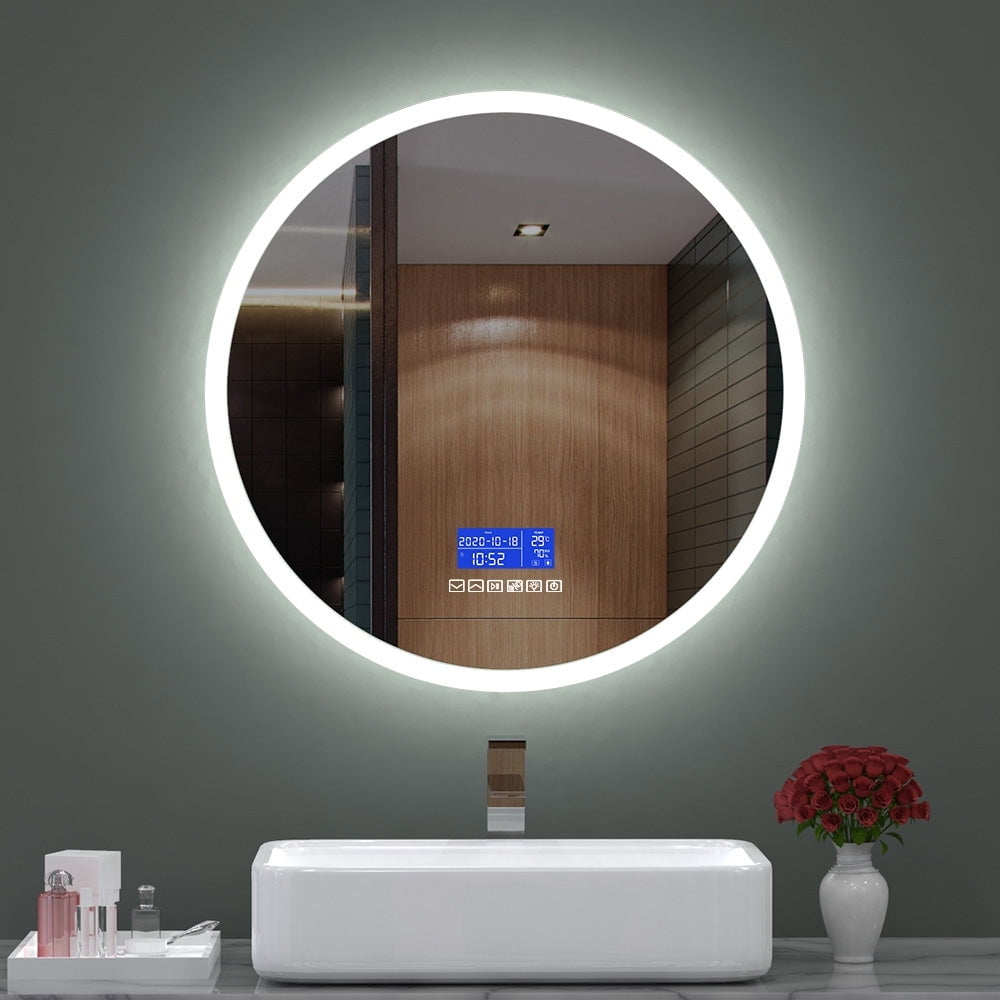 Bluetooth LED Wall-Mounted Bathroom Vanity Mirror