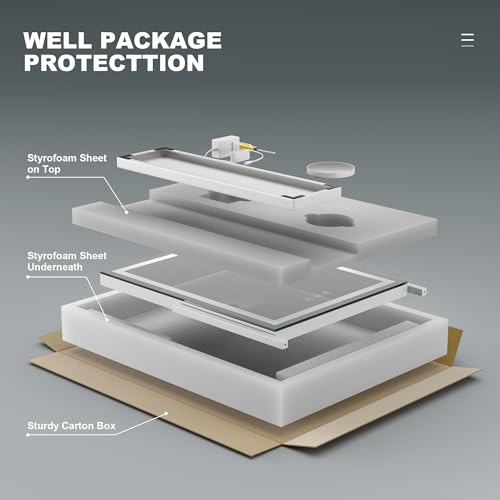 LED Vanity Mirror with Bluetooth Speaker & 10X Magnification