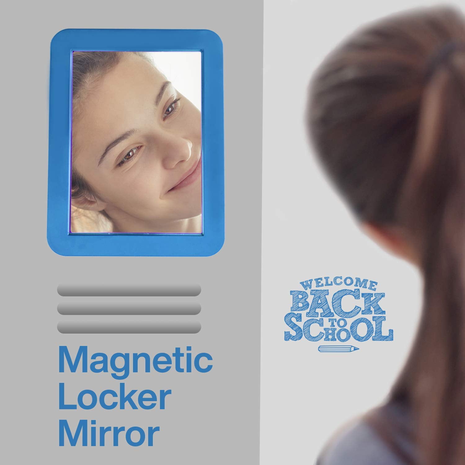 Magnetic Selfie Mirror for Lockers - Easy Mount
