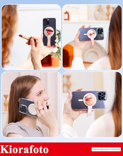 Compact Magnetic Phone Mirror for Makeup & Selfies