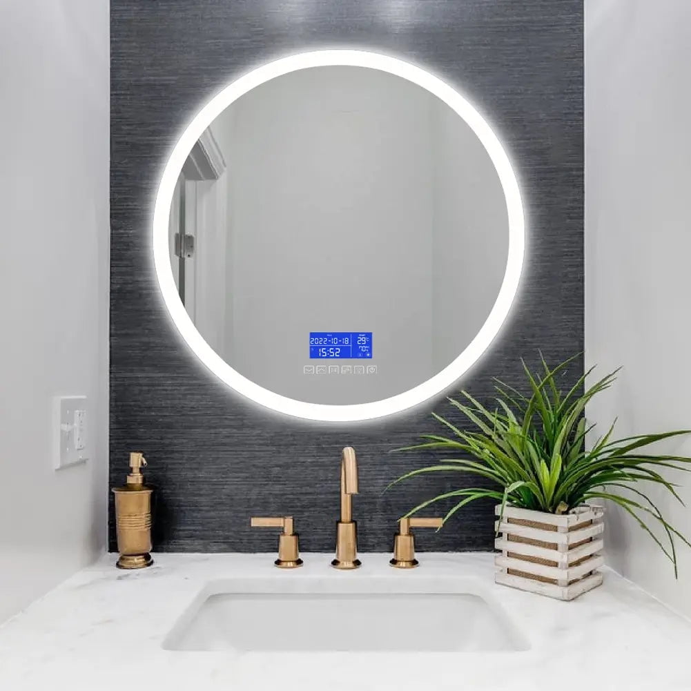 Bluetooth LED Wall-Mounted Bathroom Vanity Mirror