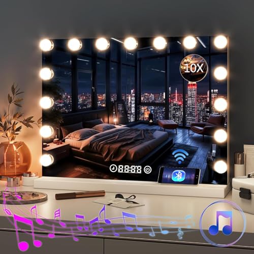 HIFIT LED Vanity Mirror with Bluetooth Speakers