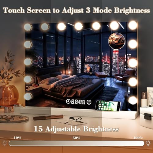 HIFIT LED Vanity Mirror with Bluetooth Speakers