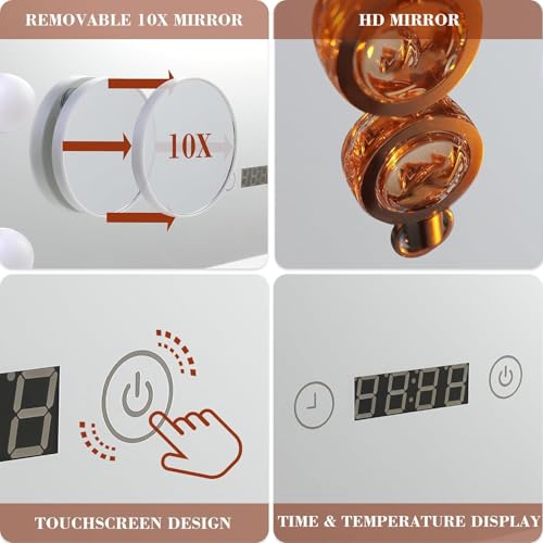 HIFIT LED Vanity Mirror with Bluetooth Speakers