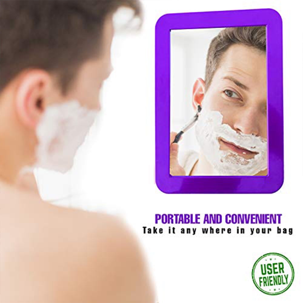 Magnetic Locker Mirror - Navy 5" x 7