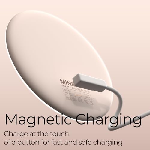 Mini Smart Makeup Mirror with Light, 3.1" Round