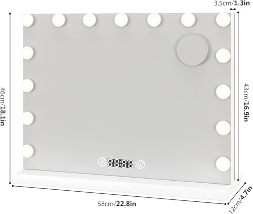 HIFIT LED Vanity Mirror with Bluetooth Speakers