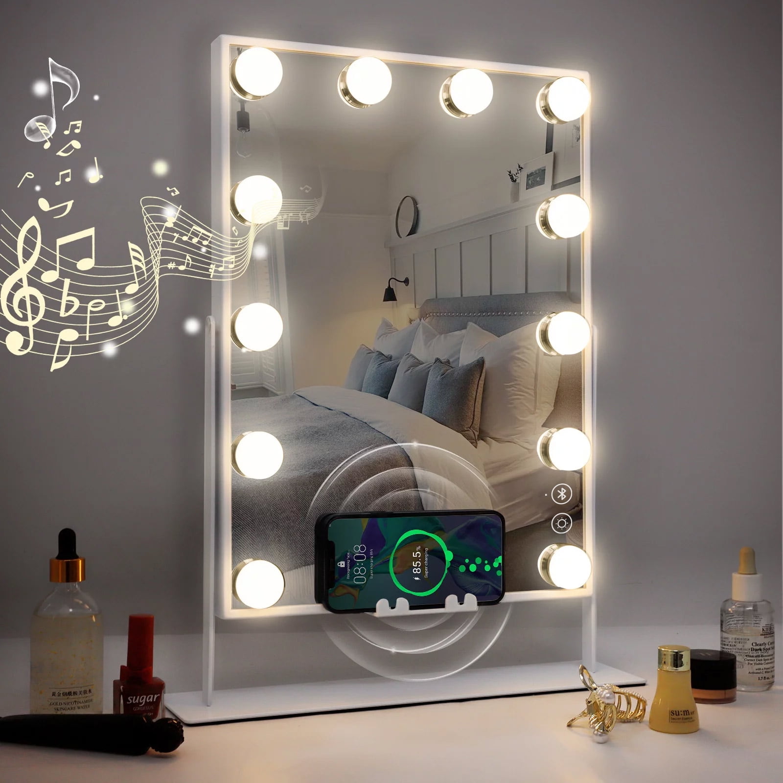 Bluetooth Hollywood Vanity Mirror with Lights