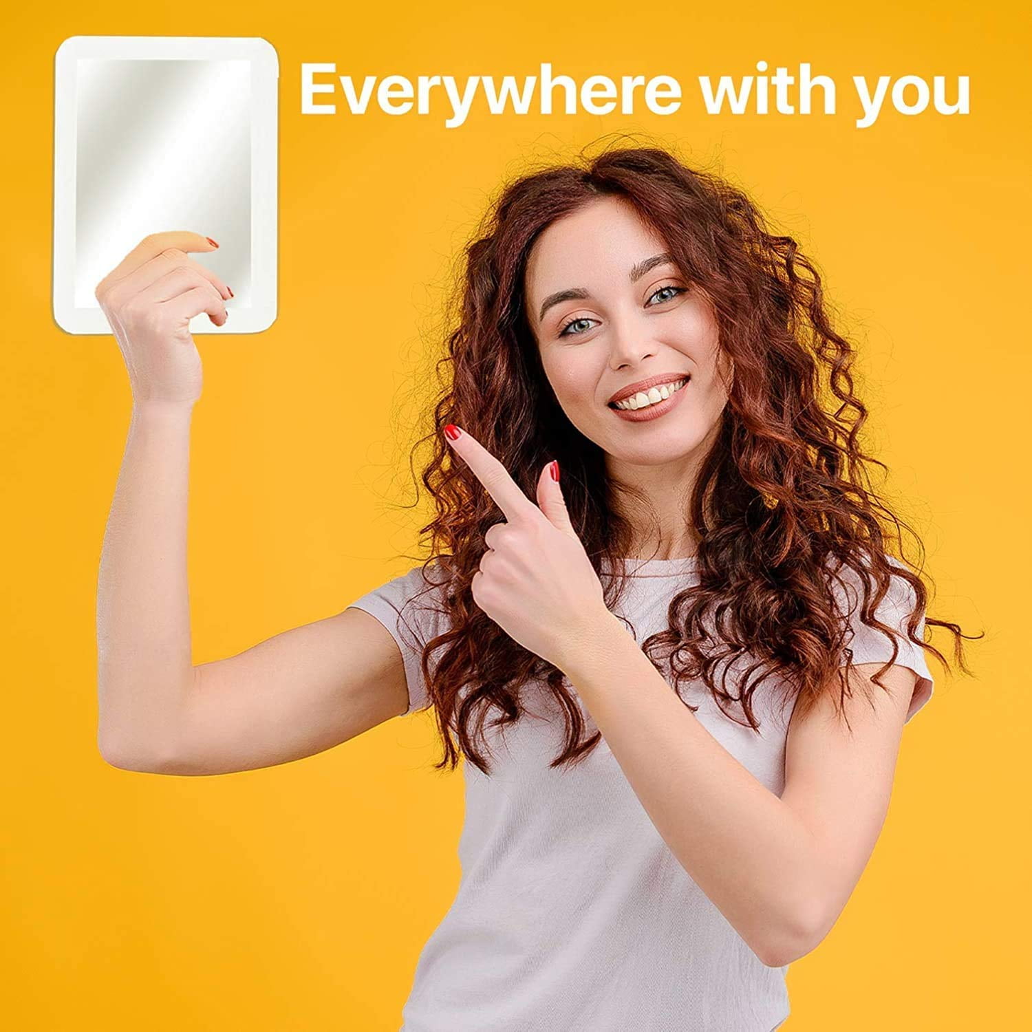 Magnetic Portable Selfie Mirror for Any Space