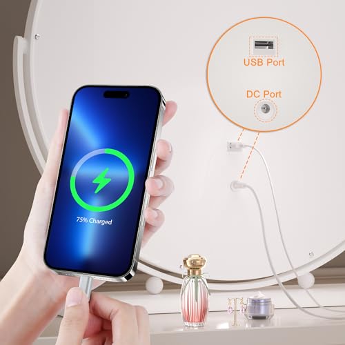 Hasipu 24" LED Vanity Mirror with Bluetooth Lights