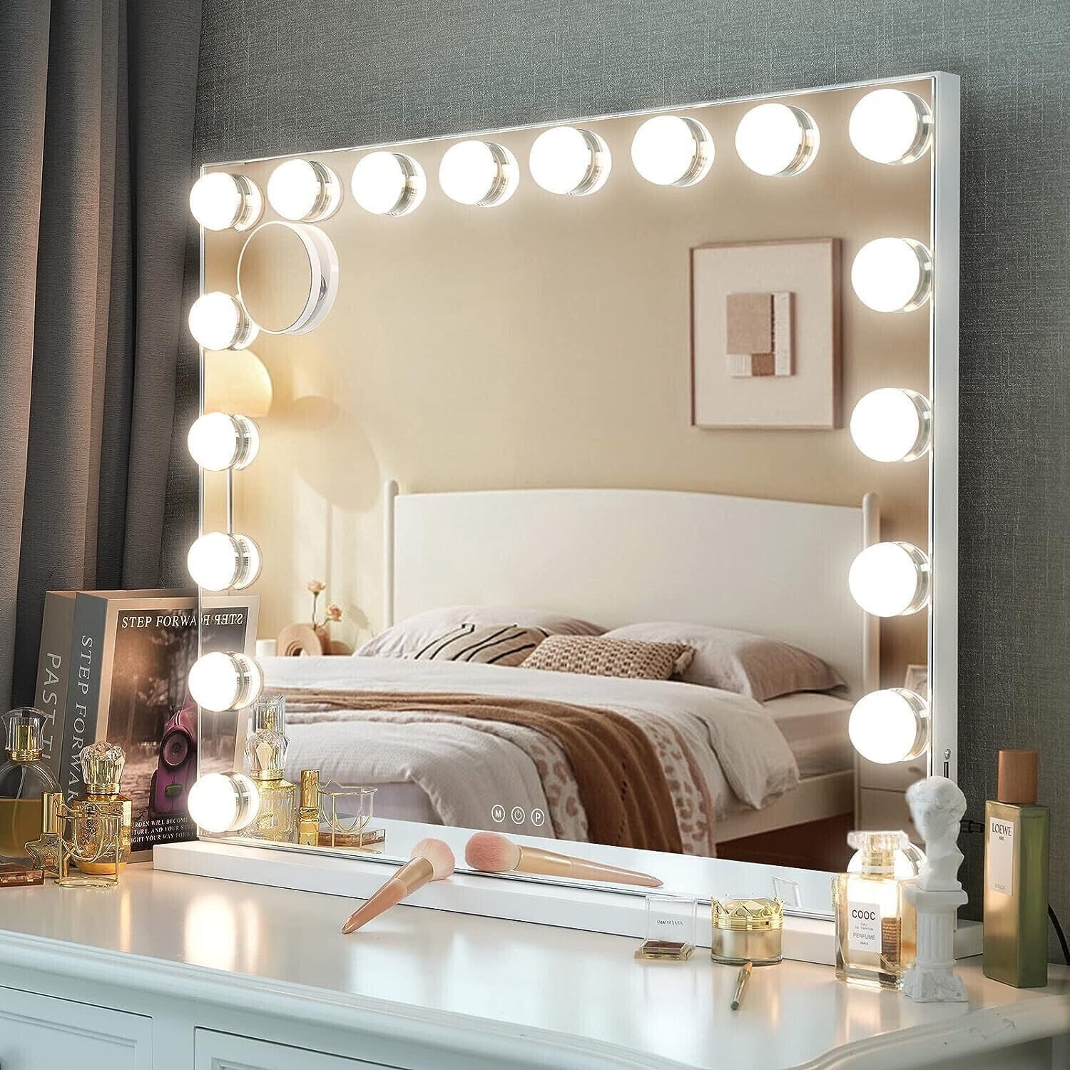 ELECWISH Lighted Hollywood Vanity Mirror with Magnification