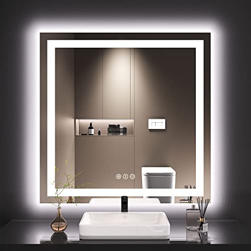 Dimmable LED Bathroom Mirror with Anti-Fog Feature