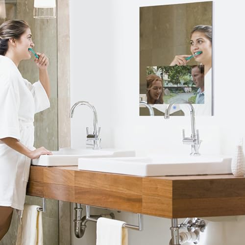 Smart Touch Screen Vanity Mirror with LED Lights