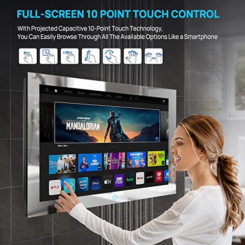 15.6" Waterproof Smart Mirror TV with Touch Screen