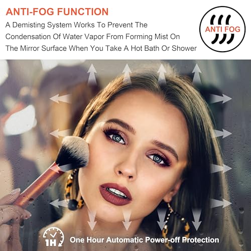 48x30 in Touch Screen LED Bathroom Mirror