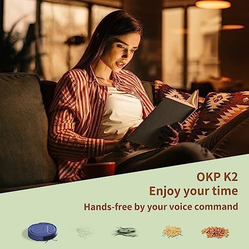 OKP K2 Robot Vacuum: Strong Suction, Alexa Compatible