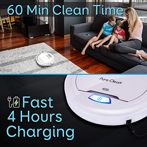 Pyle PureClean Smart Automatic Robot Vacuum - White