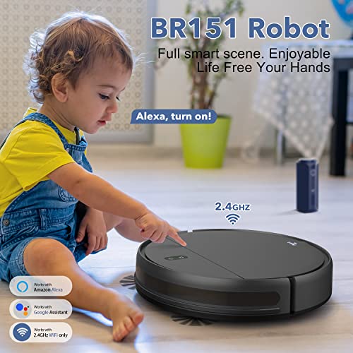 2-in-1 Robot Vacuum and Mop with WiFi Control