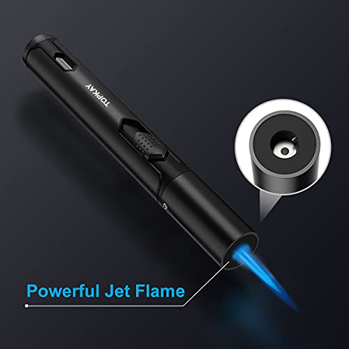 Adjustable Jet Flame Butane Lighters - 2 Pack