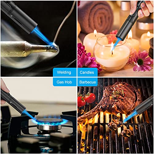 Adjustable Jet Flame Butane Lighters - 2 Pack