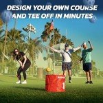 bucketgolf The Ultimate Backyard Golf Game for Kids and Adults - Portable 6 Hole Golf Course Play Outdoor, Lawn, Park, Beach, Yard, Camping