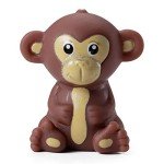 Mini Zoo Animals - (Pack of 12) Vinyl Rubber Jungle Safari Animal Figures, Squeezable Bath Tub Toys for Kids, Baby Shower, Birthday Party Supplies, Favors, Cake Decor, Table Decorations