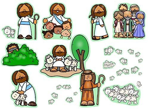 Jesus The Good Shepherd & Parable of The Lost Sheep Bible Felt Board Story for Flannel Boards