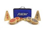 Rollors Backyard Game - Lawn Game for Summertime Fun, Reunions, Camping, Parties, BBQs, Picnics & Beach Days – All Wood Outdoor Yard Game Combining Horseshoes, Bocce Ball & Bowling