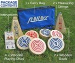 Rollors Backyard Game - Lawn Game for Summertime Fun, Reunions, Camping, Parties, BBQs, Picnics & Beach Days – All Wood Outdoor Yard Game Combining Horseshoes, Bocce Ball & Bowling