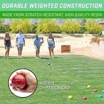 GoSports 90 mm Premium Resin Bocce Ball Set - Outdoor Lawn Game