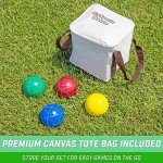 GoSports 90 mm Premium Resin Bocce Ball Set - Outdoor Lawn Game