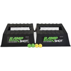 RampShot Standard Set - Game for The Backyard, Beach, Park, Indoors - Portable and Easy to Carry includes 4 Balls, Stickers and Rule Book
