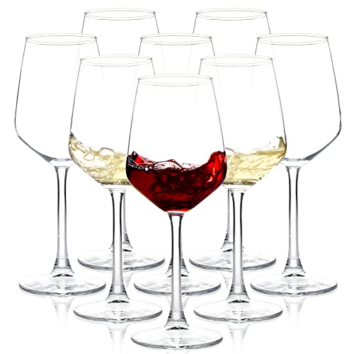8-Piece Long Stem Wine Glasses Set