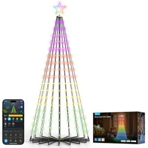 Govee 6ft Smart RGB Christmas Tree Lights