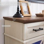 Rustic 3-Sided Electric Fireplace TV Stand