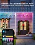 Govee Smart RGBIC Outdoor Icicle Lights 33ft