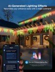 Govee Smart RGBIC Outdoor Icicle Lights 33ft
